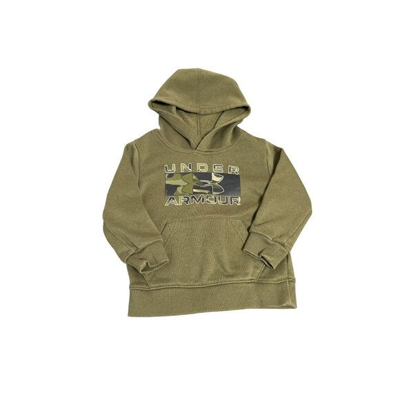 Under Armour Toddler Boys 2T Olive Green Camo Logo Hoodie - Picture 2 of 7